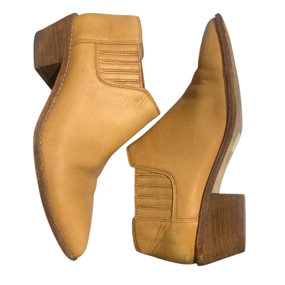 Madewell The Myles Ankle Boot Desert‎ Camel SZ 6 bootie brown tan women cowboy - Picture 4 of 10